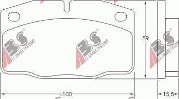 Brake Pads Opel Kadett Corsa Ascona 20939.15.8