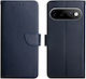 Lederne Wallet-Hülle Blau Google Pixel 11 5G/11 Pro 5G
