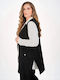 Women's Sleeveless Black Tunic
