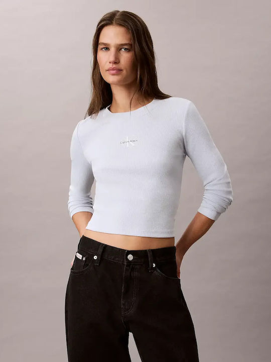 Calvin Klein Γυναικεία Μπλούζα Γαλαζιο