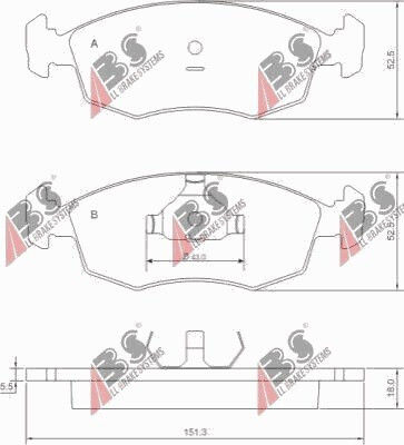 Front Brake Pads Fiat Doblo 01 77362180