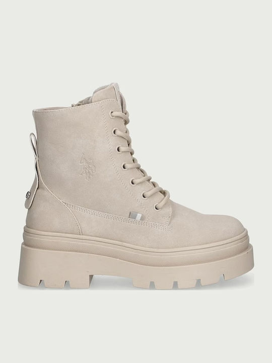 U.S. Polo Assn. Damen-Kampfstiefeletten mit Mit...
