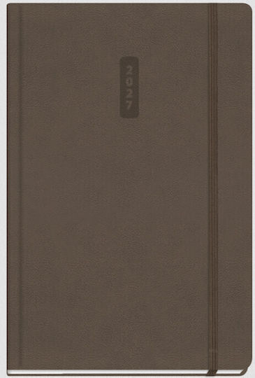 The Writing Fields Writing Fields Eternity Ημερήσιο Ημερολόγιο 2027 Καφέ 14x21εκ.