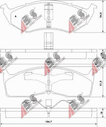 Bremsbeläge Chrysler Neon 97–03 Vorne 4762682 Bremsbeläge Chrysler Neon 97–03 Vorne 4762682