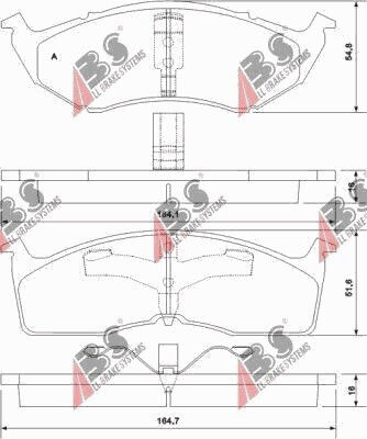 Спирачни Накладки Chrysler Neon 97-03 Предни 4762682