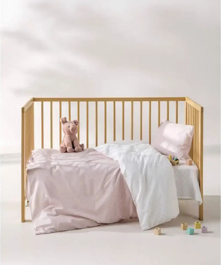 Kentia Mary Pink Cotton Baby Cradle Sheet Set 70x120cm 2 Pieces