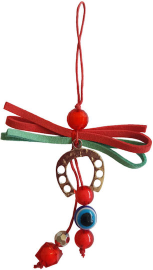 XMASfest Hufeisen-Glücksbringer aus Metall 15 cm