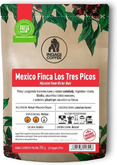 Ingagi Coffee Кафе Еспресо Арабика от Мексико на Зърна 1 кг