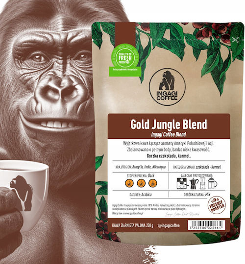 Ingagi Coffee Καφές Espresso Arabica σε Κόκκους 250gr