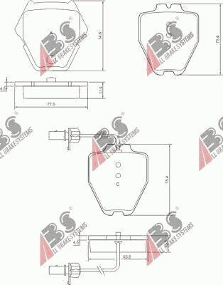 Bremsbeläge Vw Phaeton 02 3.2 V6 Räder 16 23830.18.3
