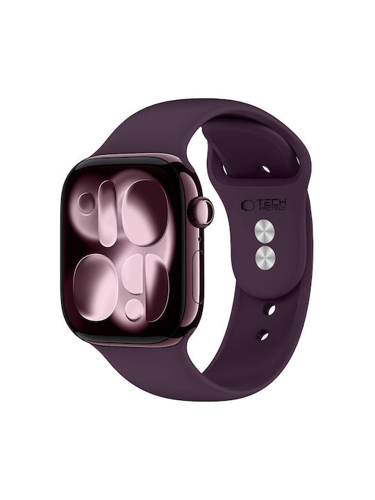 Tech-Protect Burgundy Silicone Strap (Apple Watch 44/45/46mm/Ultra 49mm)