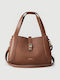 Damen Satchel-Tasche Camel