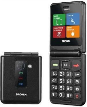 Flipper Dual SIM Button Mobile Phone Black Metal
