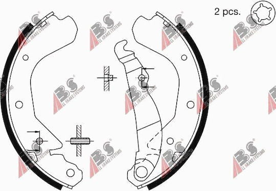 Brake Shoes Opel Kadett E 84-91 1605689
