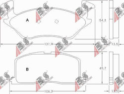 Brake Pads Toyota Starlet 90-96 21948.13.6 Brake Pads Toyota Starlet 90-96 21948.13.6