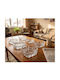 Set 6 Patterned Glass Ashtrays 4 Cigarette Holders Elegant Transparent