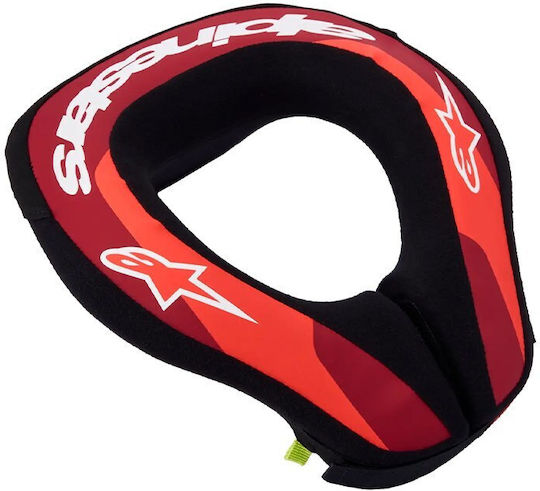 Alpinestars Sequence Guler de Protecție pentru Gât Motocross pentru Copii Roșu/Alb