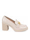 Pumps mit Chunky Hohem Absatz Beige WI-YL254-27HH-BEIGE