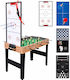 Relaxdays Επιδαπέδιο Air Hockey Πολλαπλών Παιχνιδιών Ξύλινο