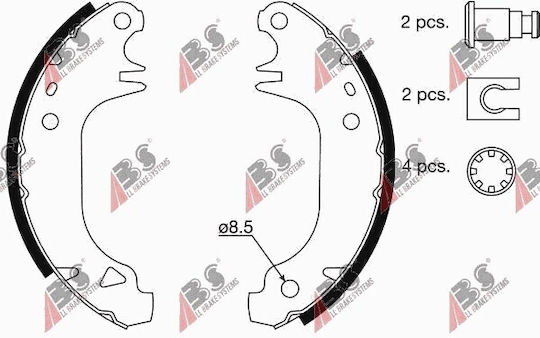 Спирачни челюсти Citroen Saxo 96-03 4241e8