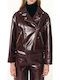 Women's Biker Jacket Bordeaux