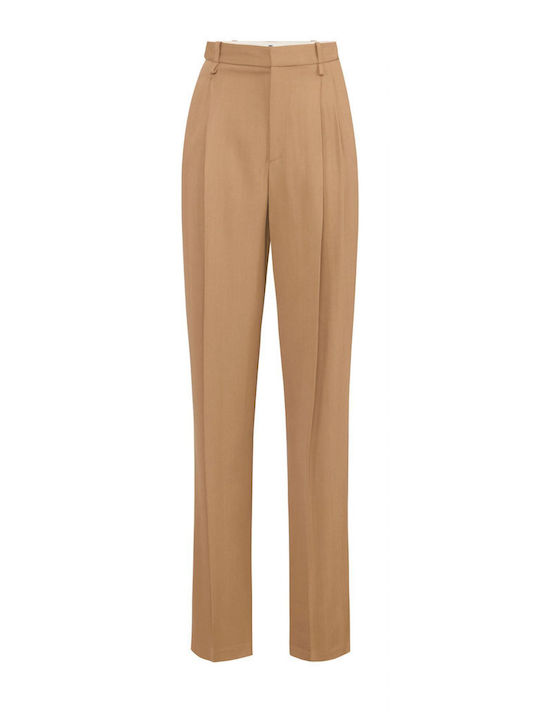 Damen Stoffhose in Hellbraun