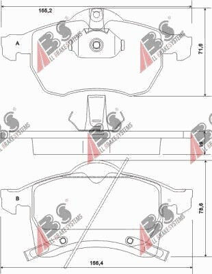Plăcuțe de frână Opel Astra G Zafira 23057.19.2