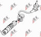 Brake Pad Sensor Mercedes Ml-class Rear 2025400717