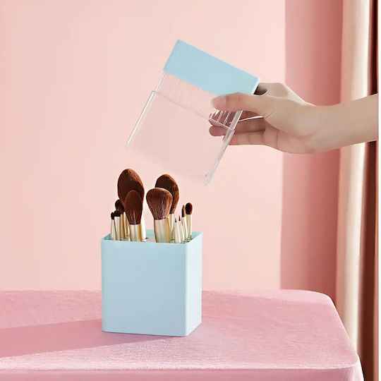 Cutie de Organizare pentru Cosmetice cu Separatoare Albastră 24.5x10.8x8.3cm.