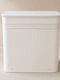 Atmosphera Bamboo Laundry Basket 150L with Lid 63x43x60cm White