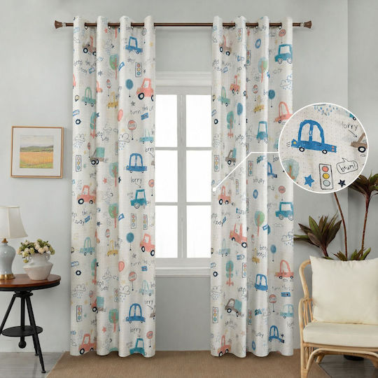 Mc Decor Детска Затъмняваща Завеса с Капси 260x270 см