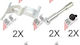 Zest Brake Pad Installation Kit Vw Touareg Front 7l0698269a