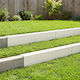 Garden Fence Cover Profiles 10 Pcs 100 x 20 x 15 cm Steel White 8012979 White