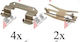 Zest Bremsbelag-Montagesatz Hyundai Lantra 5811618000