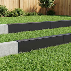 Garden Edging Profiles 10 Pcs 100 x 6 x 15 cm Steel Black 8012949 Black Garden Edging Profiles 10 Pcs 100 x 6 x 15 cm Steel Black 8012949 Black