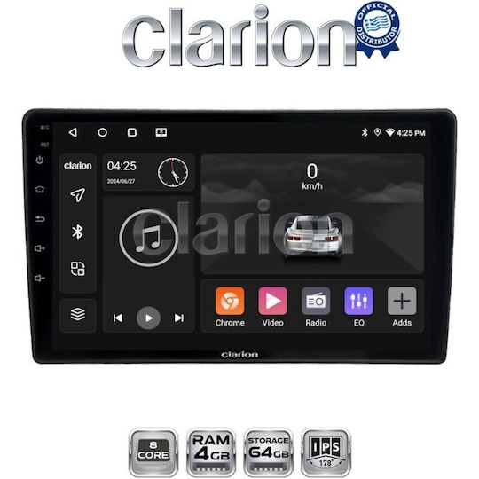 Clarion GL53458 OEM-Auto-Multimedia-Bildschirm 10 Zoll CarPlay Android Auto BT GPS Wi-Fi GPRS