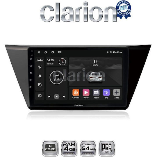 Clarion GL52522 OEM-Multimediadisplay Fürs Auto 10 Zoll CarPlay Android Auto BT GPS WLAN
