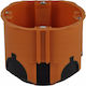 PAWBOL Recessed Electrical Junction Box IP30 in Orange