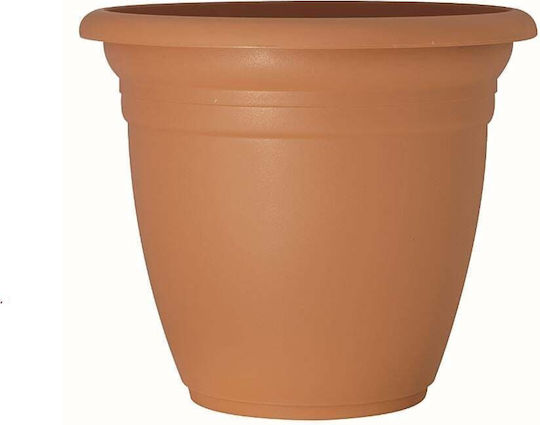 Lumarko Plastic Flower Pot Brown 50 × 50 cm Lumarko Plastic Flower Pot Brown 50 × 50 cm