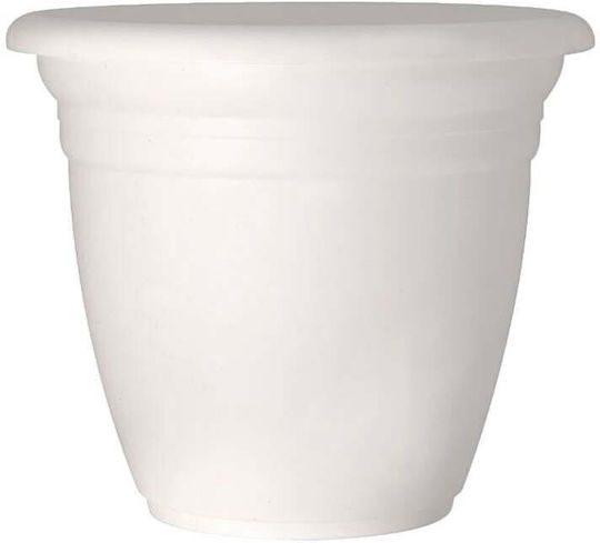 Lumarko Plastic Flower Pot White 50x50 cm