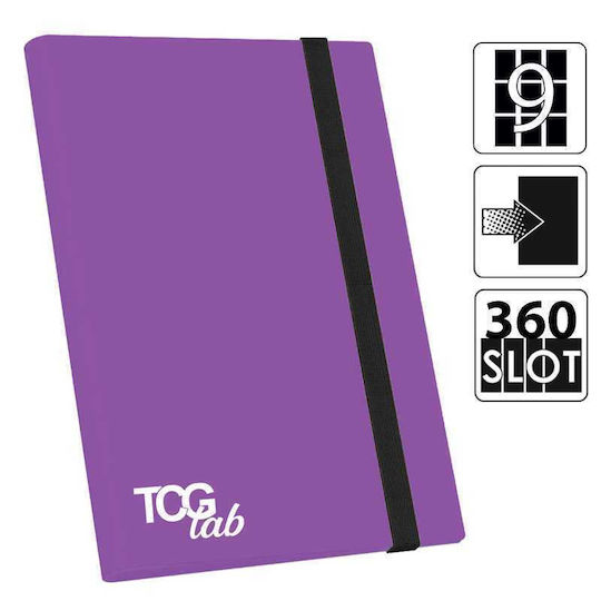 TCGLab Biblioraft cu 9 buzunare, Dimensiune Standard, Violet