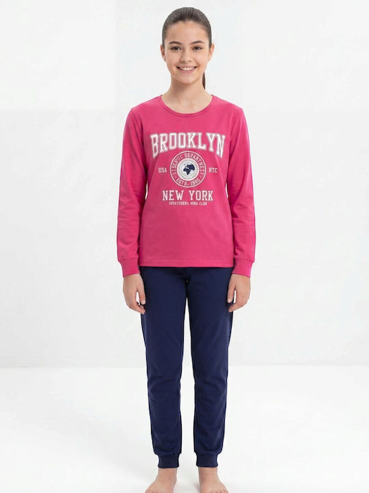 Nina Club Girls' Winter Pyjamas Fuchsia