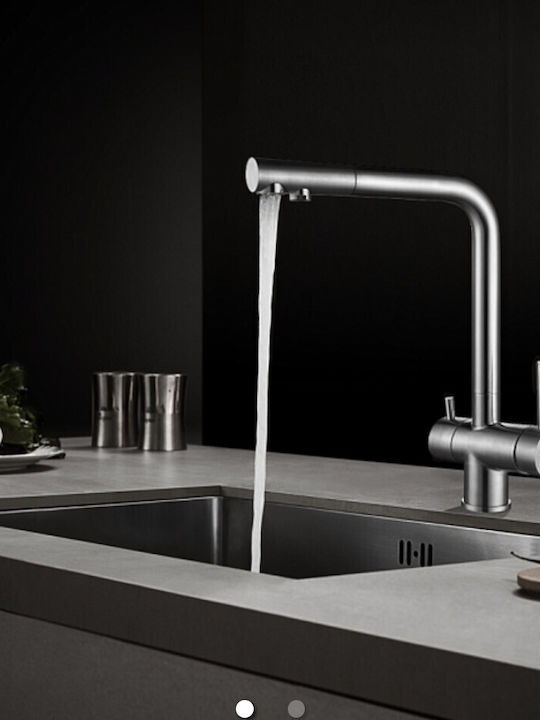 Higold Silver Countertop Kitchen Faucet