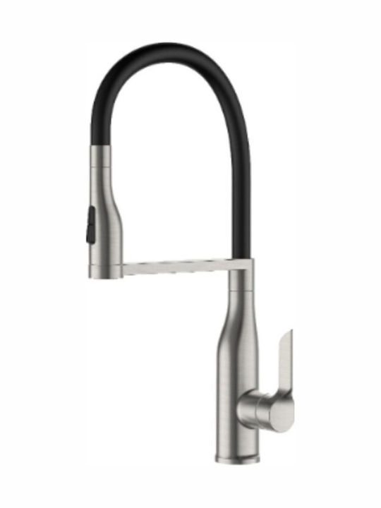 Higold Counter-Mounted Kitchen Faucet Flexible Grey