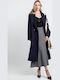 Women's Blue Oversized Coat