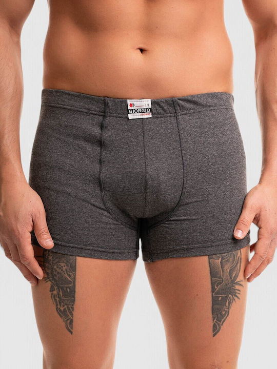 Men's Anthracite Printed Boxer