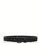 Men's Black Artificial Leather Belt