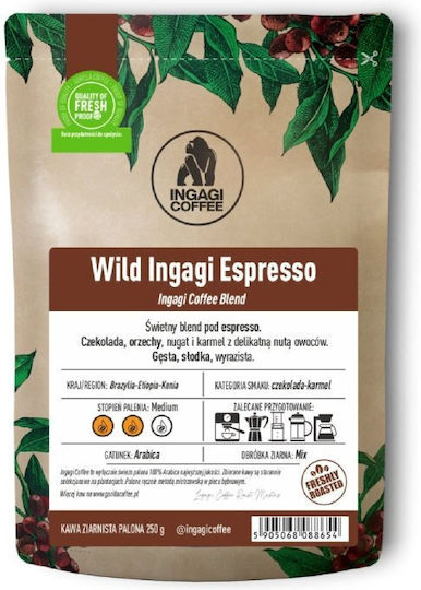 Ingagi Coffee Καφές Espresso σε Κόκκους 1kg