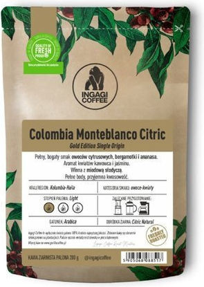 Ingagi Coffee Καφές Φίλτρου Colombia σε Κόκκους 200gr