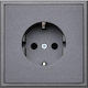 Liregus Single Walled Power Socket Black